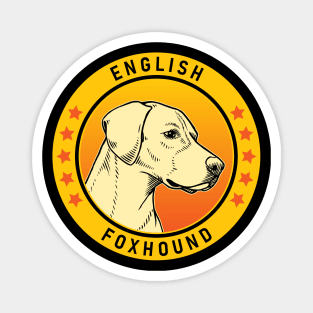 English Foxhound Dog Portrait Magnet